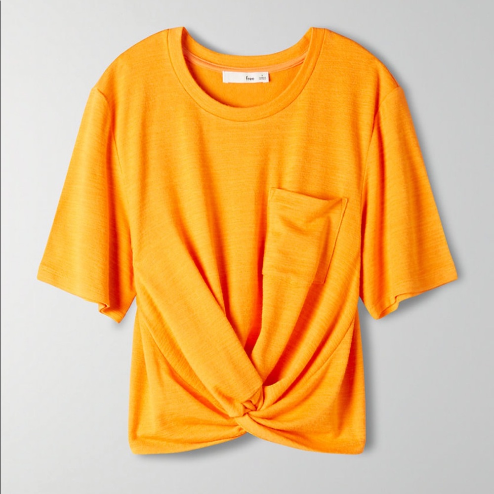 Wilfred Free Aritzia Subah T-shirt L Morange Punch